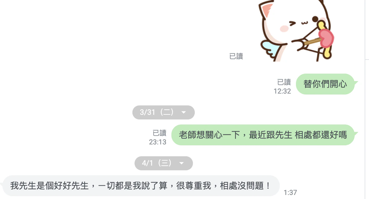 關係中被尊重的回饋